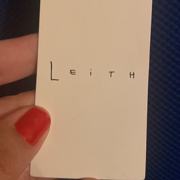 NWT Leith Womens Pebbled Waffle Texture Cobalt Blue Bodycon Sleeveless Dress - Picture 6 of 7